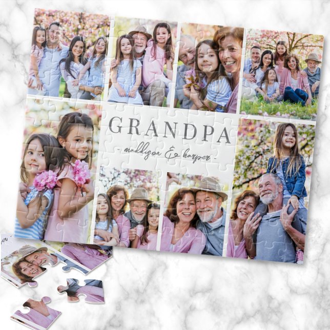 Simple Grandpa Photo Collage (Simple Grandpa Photo Collage jigsaw puzzle)