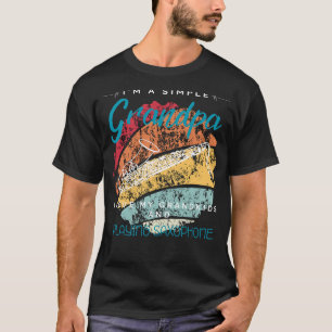Simple Grandpas Saxophone Serenade - Whimsisches T T-Shirt