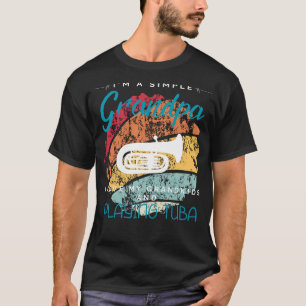 Simple Grandpas Tuba Serenade - Spielendes T-Shirt