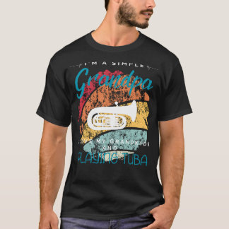 Simple Grandpas Tuba Serenade - Spielendes T-Shirt