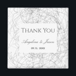 Simple Gray Wedding Vielen Dank Magnet<br><div class="desc">Moderne Kunst Schwarz und Weiß Hochzeit Vielen Dank für Ihr Interesse Magnet. Einfach,  stilvoll,  modern und einzigartig. Alle grafischen Elemente sind frei für Veränderung,  Bewegung oder sogar Entfernen - machen Sie Ihre beste Kombination!</div>