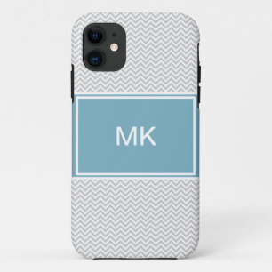 Simple Gray ZigZag iPhone 11 Hülle