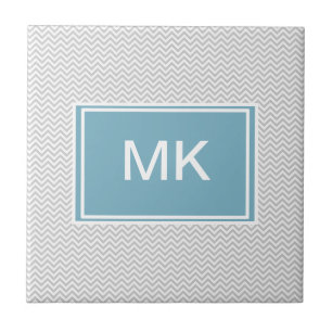 Simple Gray ZigZag Fliese