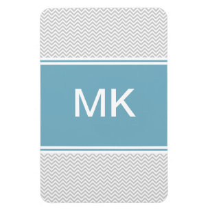 Simple Gray ZigZag Magnet