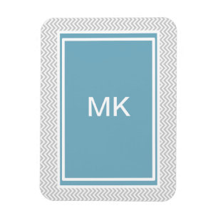 Simple Gray ZigZag Magnet