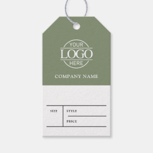Simple Green Business Logo Kleidung Preisschild An Geschenkanhänger