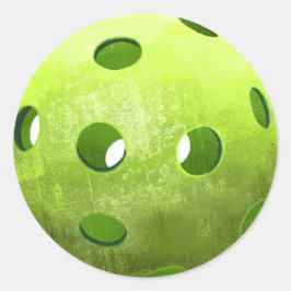 Simple Green Pickleball Runder Aufkleber
