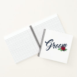Simple Groom Floral Wedding Calligraphy | Cahier