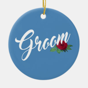 Simple Groom Floral Wedding Calligraphy   Ornement