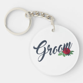 Simple Groom Floral Wedding Calligraphy | Porte-cl