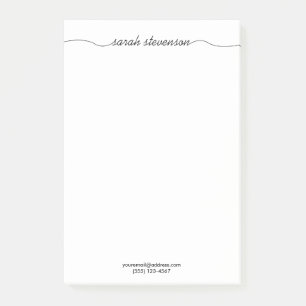 Simple Handwritten Script Typography Professional Post-it Klebezettel