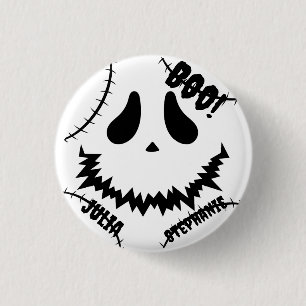Simple Happy Halloween Boo Familie und Freunde Nam Button