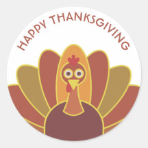Simple Happy Thanksgiving Türkei | Aufkleber