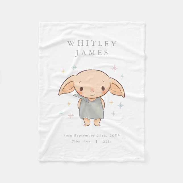 Simple Harry Potter - Dobby Baby Shower Fleecedecke (Vorderseite)