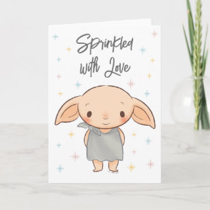 Simple Harry Potter - Dobby Baby Shower Karte