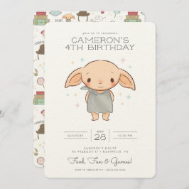 Simple Harry Potter - Dobby Invitation d'anniversa