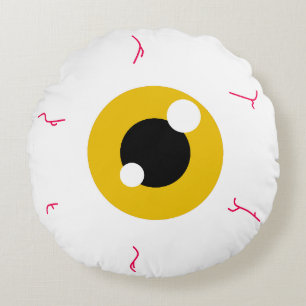 Simple Hazel Eyeball Rundes Kissen
