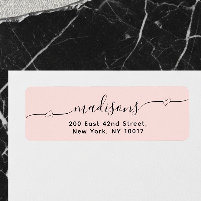 Simple Heart Handwritten Script Blush Pink (Von Creator hochgeladen)