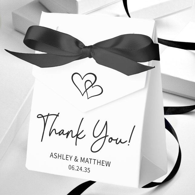 Simple Hearts Wedding Vielen Dank Geschenkschachtel (Von Creator hochgeladen)