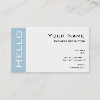 Simple Hello Business Karte