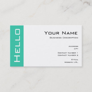 Simple Hello Business Karte