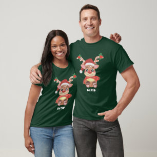 Simple Holiday Cool Trendy Rentier Weihnachten T-Shirt