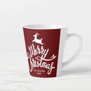 Simple Holiday Couple Trendy Mr. und Mrs. Christma Milchtasse