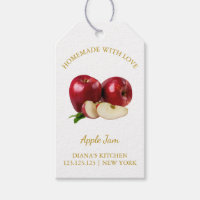 Simple Homemade Apple Jam Hang Tag l White