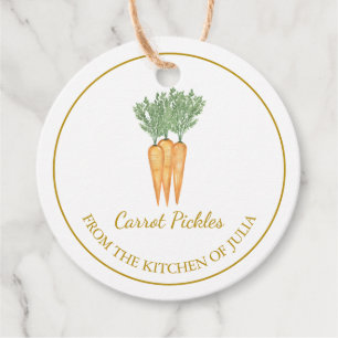Simple Homemade Carrot Pickles Hang Tag Geschenkanhänger