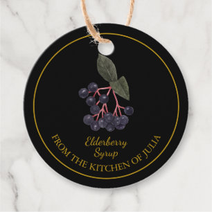 Simple Homemade Elderberry Syrup Hang Tag Geschenkanhänger