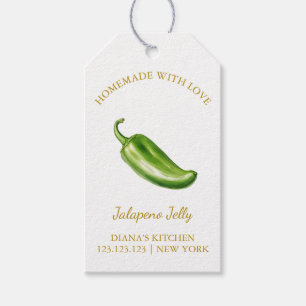 Simple Homemade Jalapeno Jelly Hang Tag weiß Geschenkanhänger