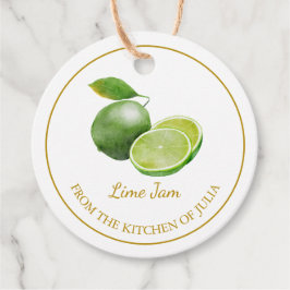 Simple Homemade Limon Jam Hang Tag l White Geschenkanhänger