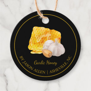Simple Honeycomb Knolic Infused Honey Hang Tag Geschenkanhänger