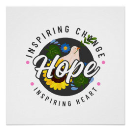 Simple Hope Inspiriere Glossy Poster