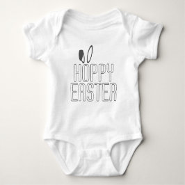 Simple Hoppy Oaster Pun Typografie | Bodysuit Baby Strampler