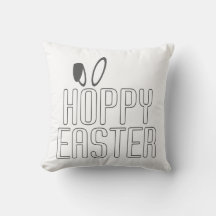 Simple Hoppy Oaster Pun Typografie | Dekokissen