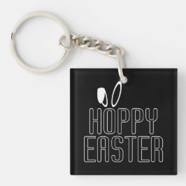 Simple Hoppy Oaster Pun Typografie | Schlüsselanhä Schlüsselanhänger