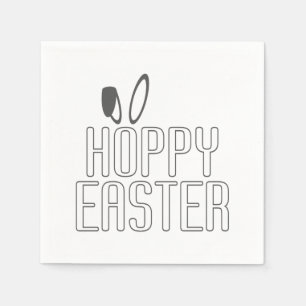 Simple Hoppy Oaster Pun Typografie Serviette