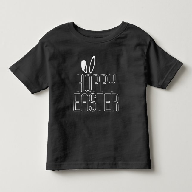 Simple Hoppy Oaster Pun Typografie | T-Shirt (Vorderseite)