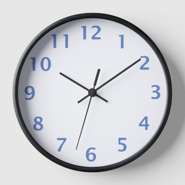 Simple horloge bleue (Recto)