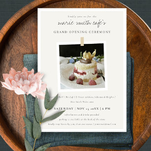 Simple Hung Photo Business Grand Invitation d'ouve
