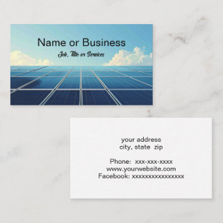 Simple image of a solar panel visitenkarte