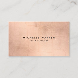 Simple Imitats Rose Gold Blogger, Writer Visitenkarte
