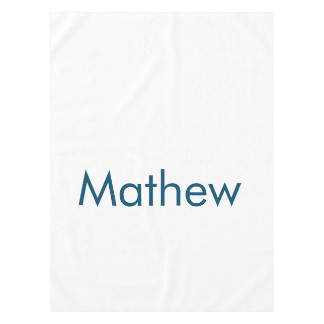 simple initial letter monogram add your name lett  tischdecke (Vorderseite)