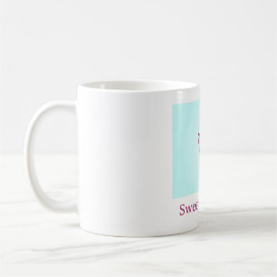 Simple Inséparable bleu rose blanc Mug
