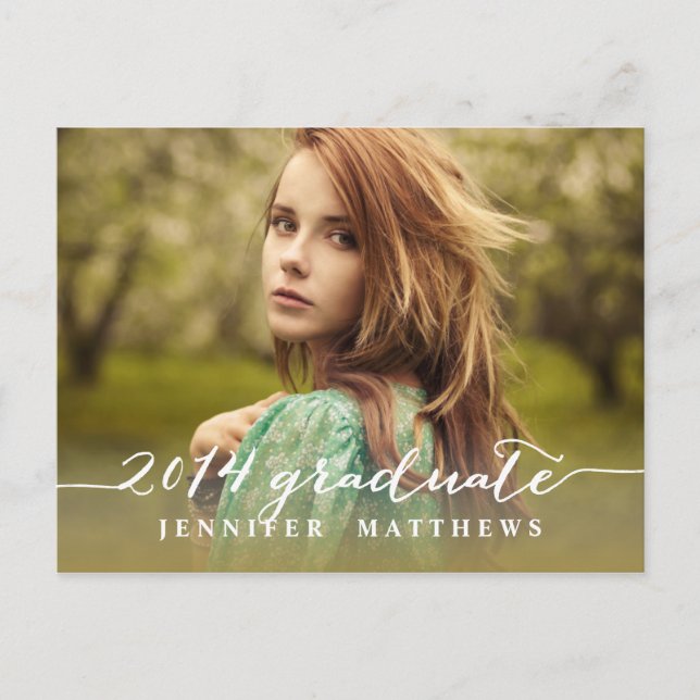 Simple | Invitation de la fête de graduation (Devant)