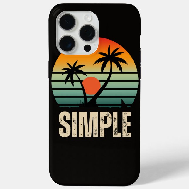 Simple Island Vibes | iPhone 15 Pro Max Case (Rückseite)