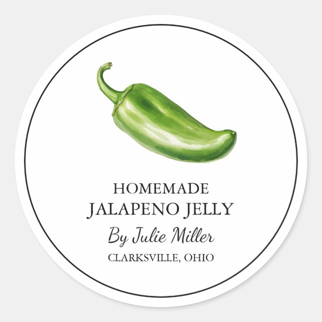 Simple Jalapeno Jelly Étiquette (Devant)