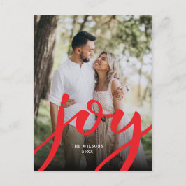 Simple Joy Christmas Foto Postkarte