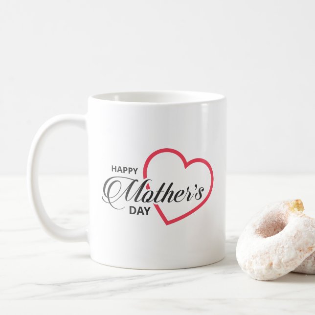 Simple Joyeuse fête des mères | Café Mug (Avec donut)